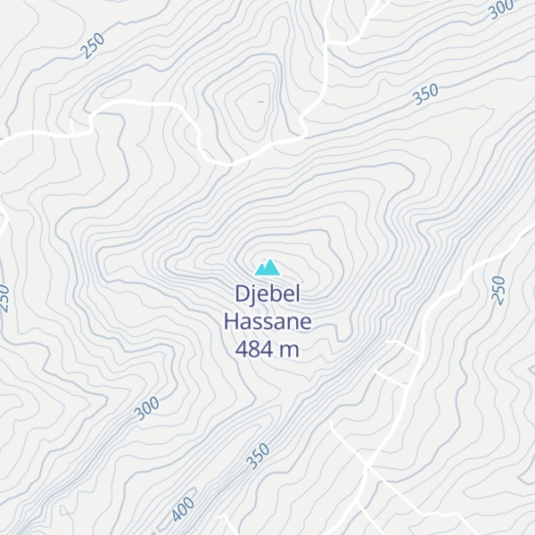 Map of Djebel Hassane