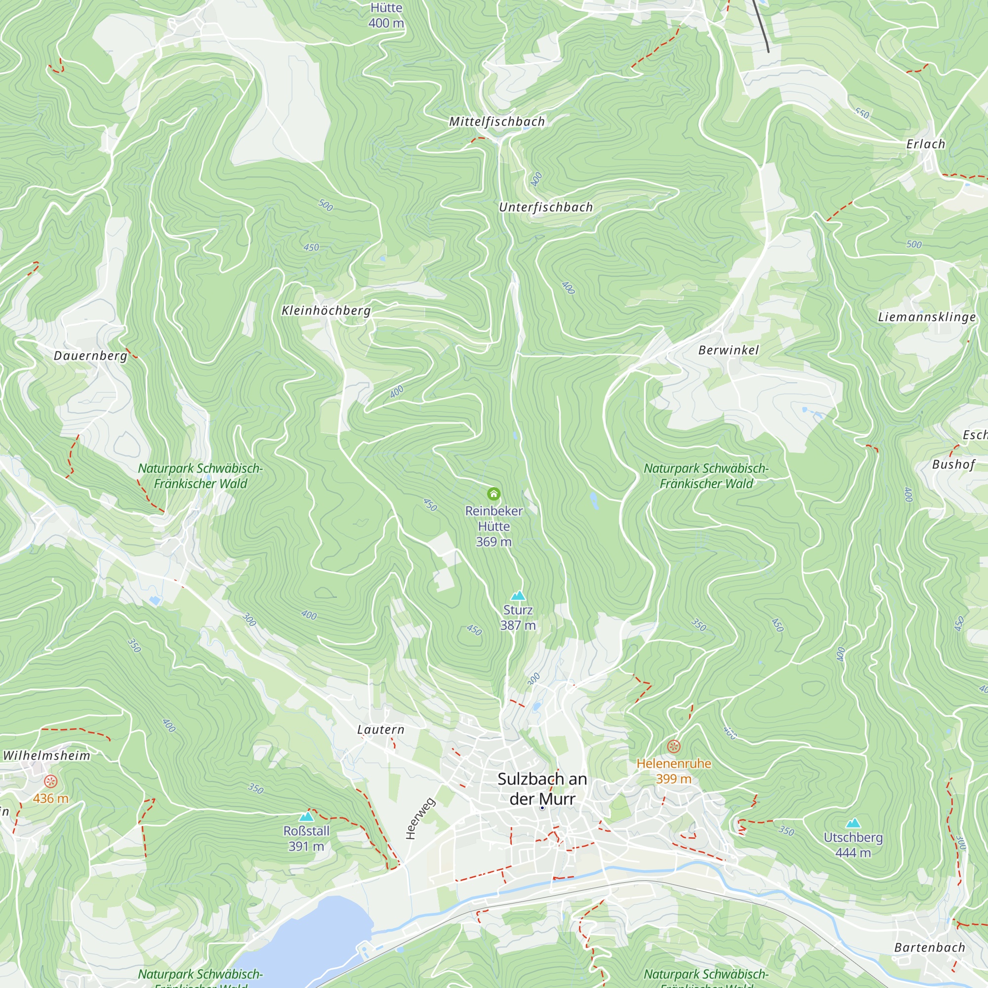 Reinbeker Hütte map
