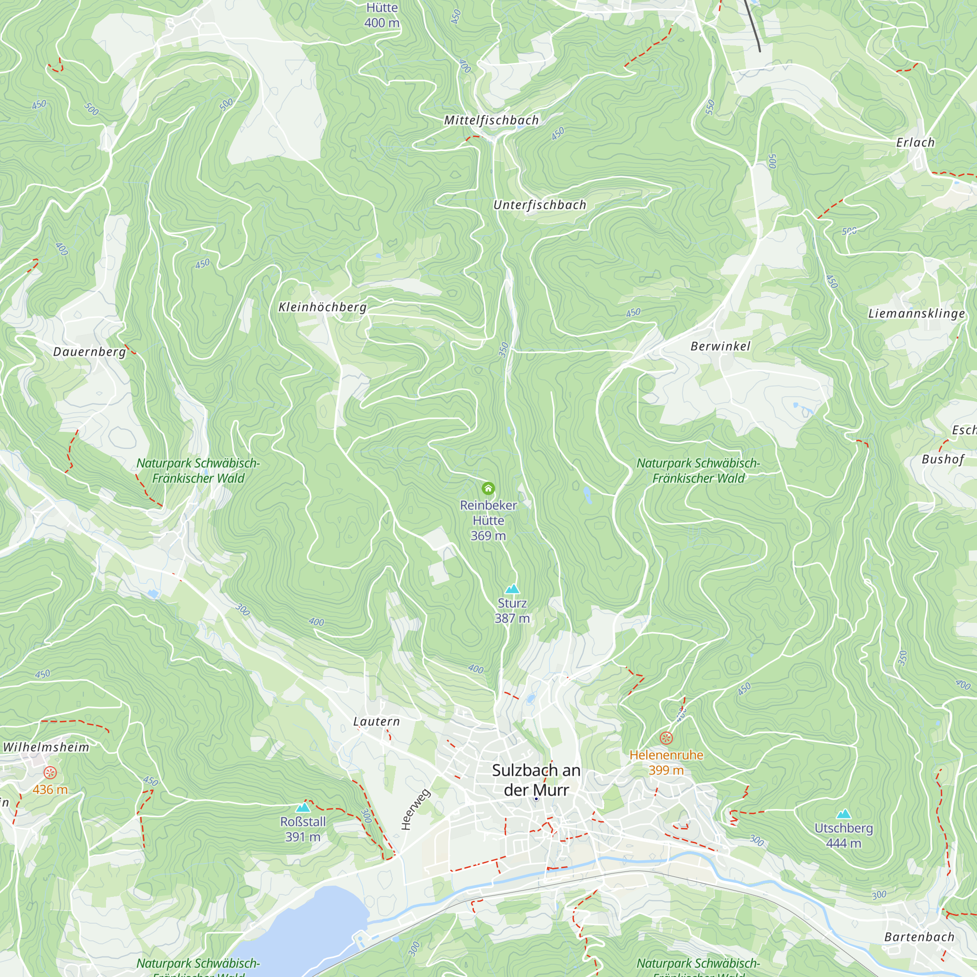 Reinbeker Hütte map