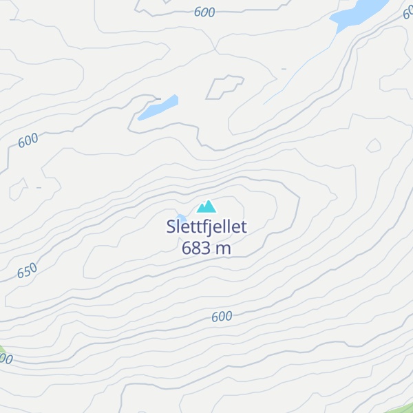 Map of Slettfjellet