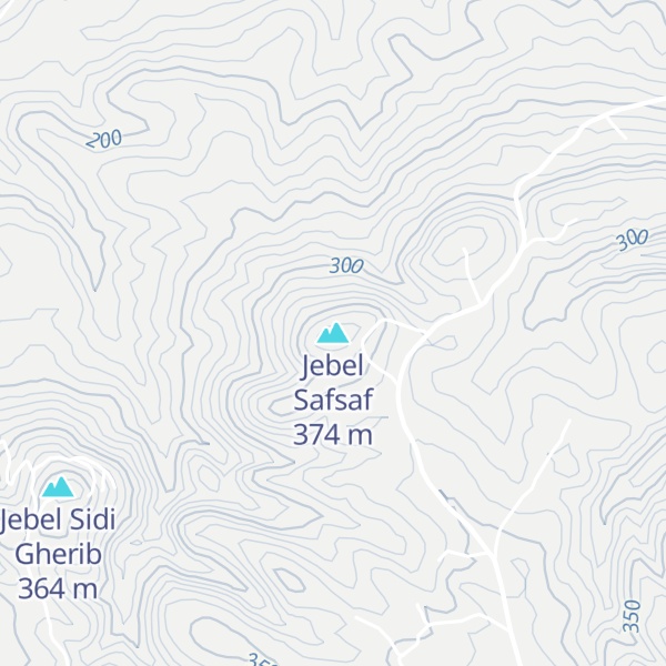 Map of Jebel Safsaf