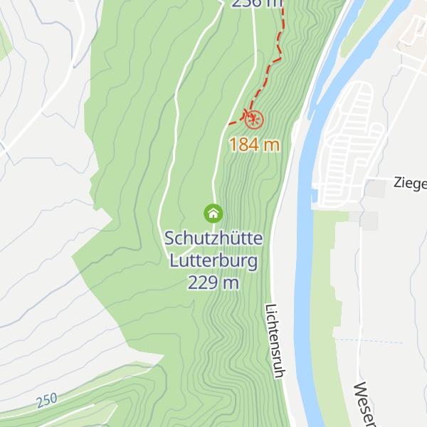 Map of Schutzhütte Lutterburg