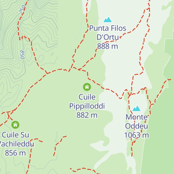 Map of Cuile Pippilloddi