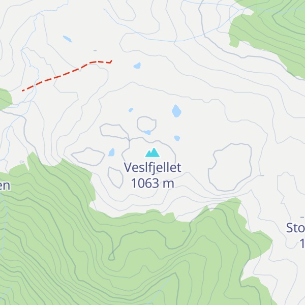 Map of Veslfjellet
