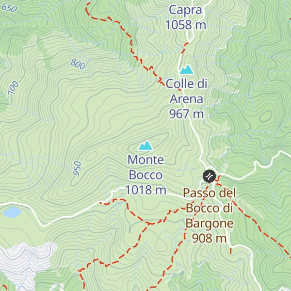 Map of Monte Bocco