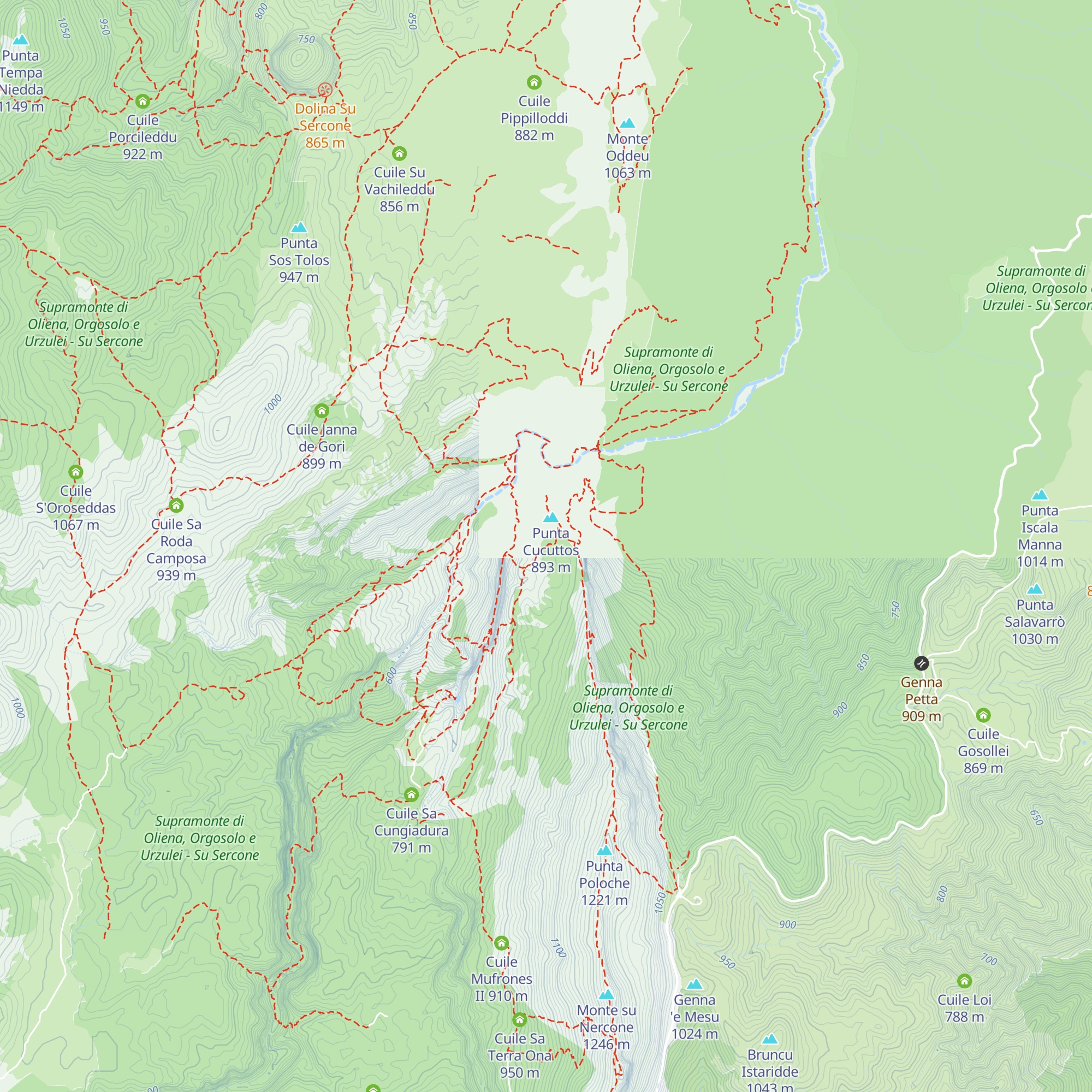 Cuile Cucuttos map