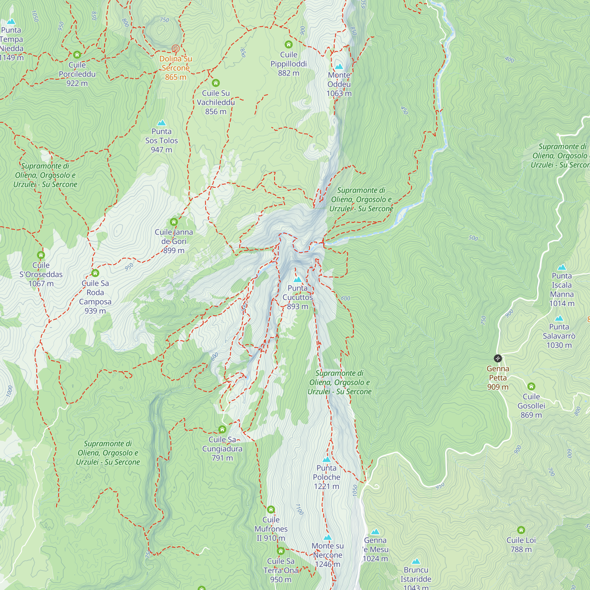 Cuile Cucuttos map