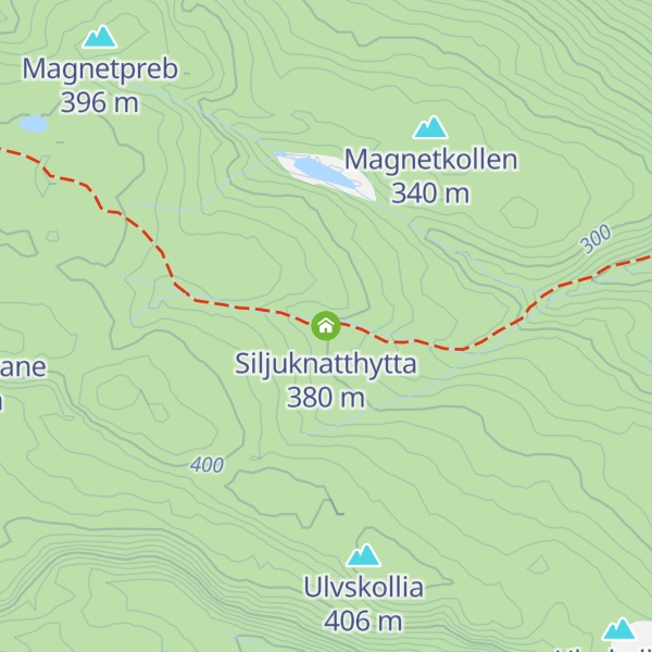 Map of Siljuknatthytta