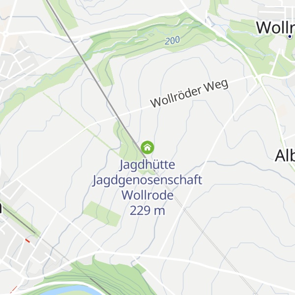 Map of Jagdhütte Jagdgenosenschaft Wollrode
