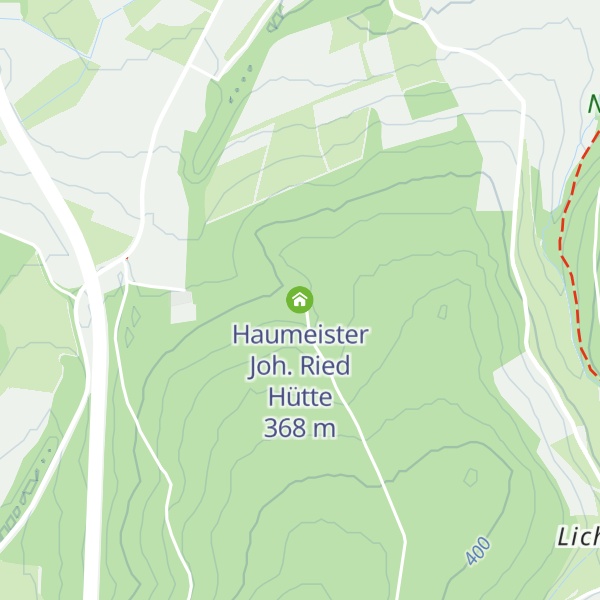 Map of Haumeister Joh. Ried Hütte