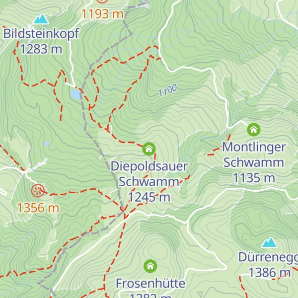 Map of Diepoldsauer Schwamm