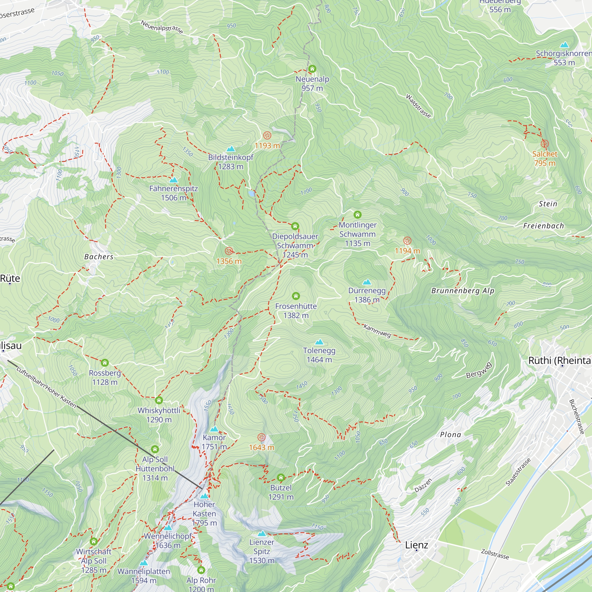 Frosenhütte map