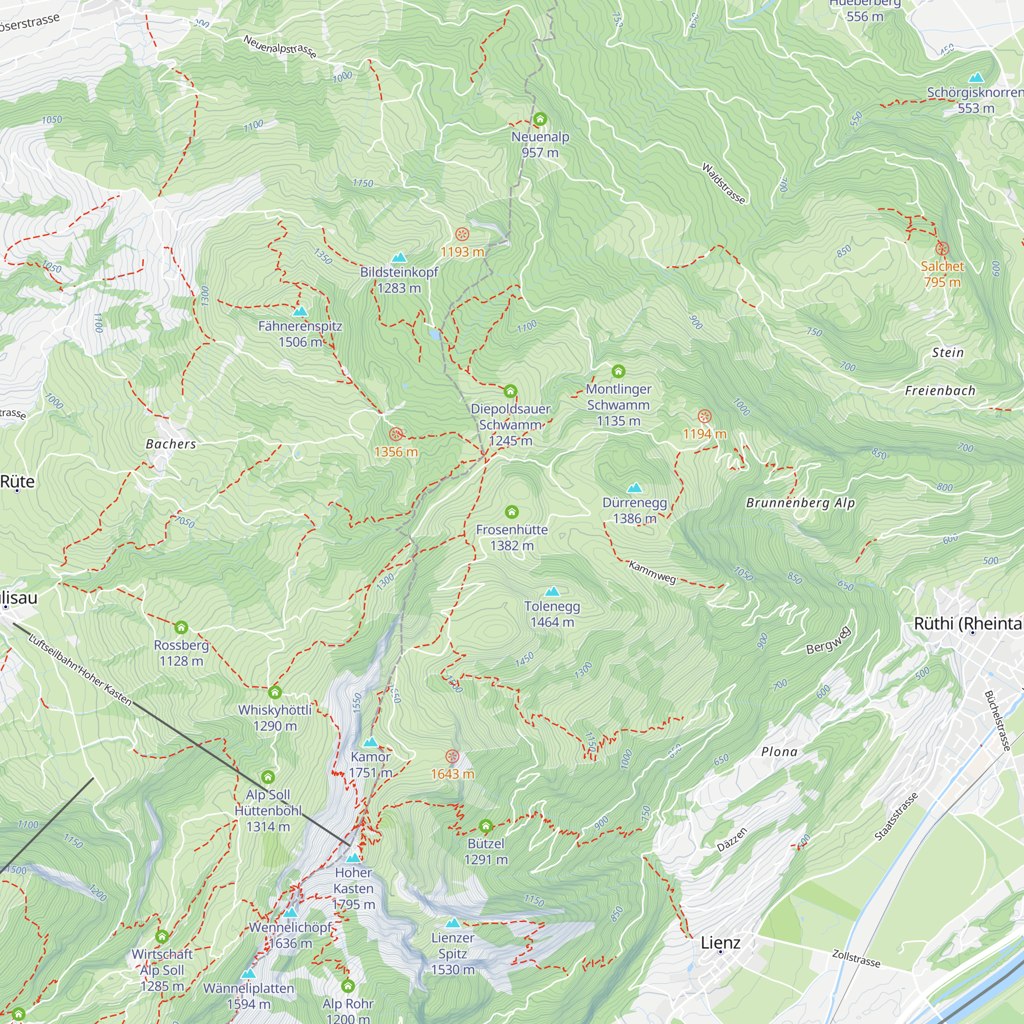 Frosenhütte map