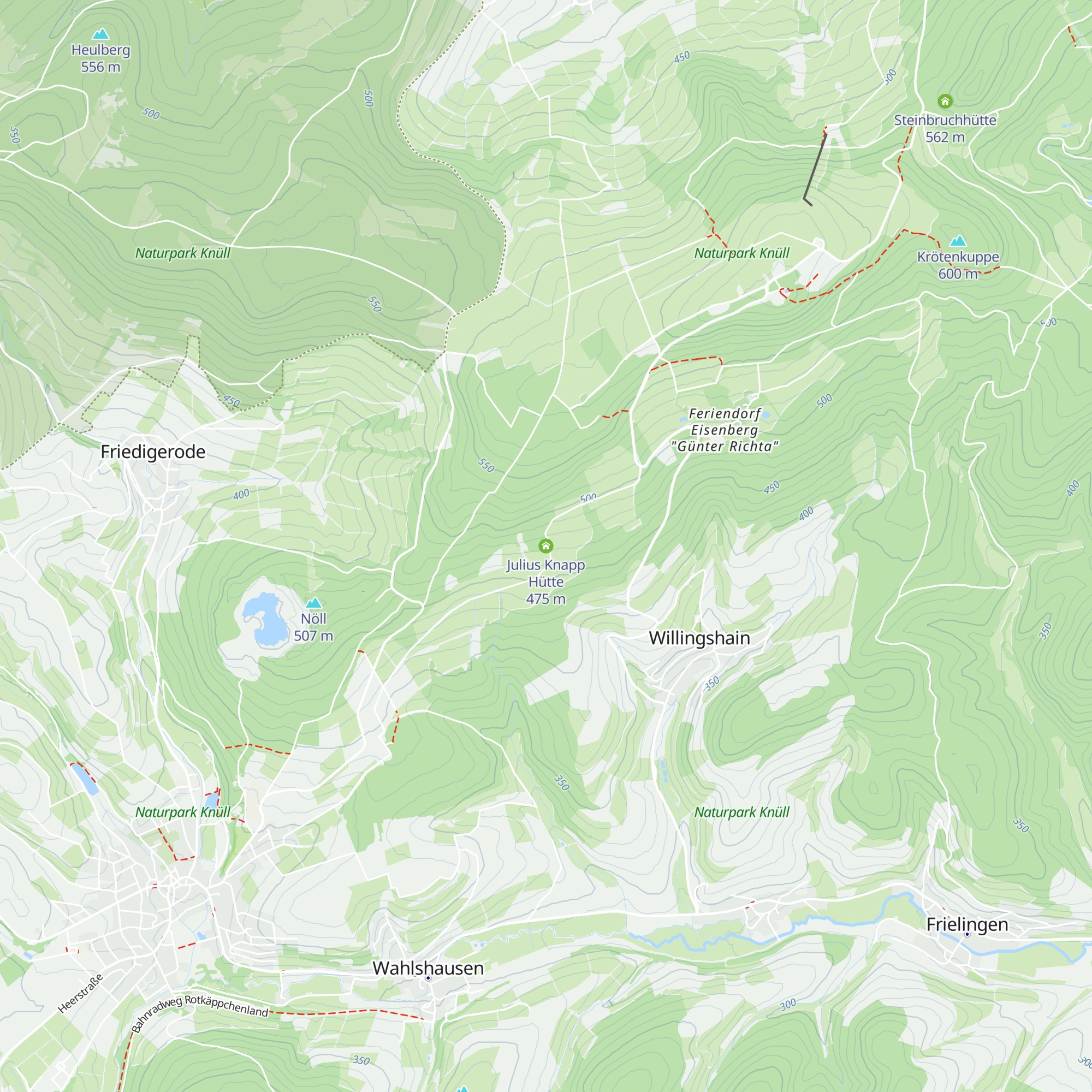 Julius Knapp Hütte map