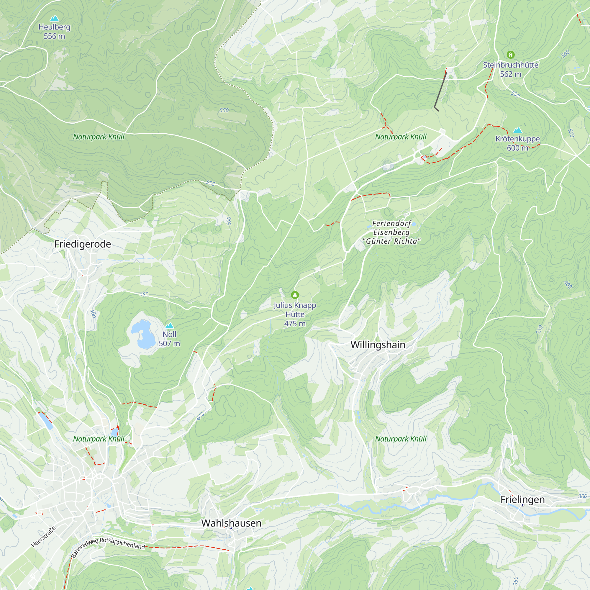 Julius Knapp Hütte map