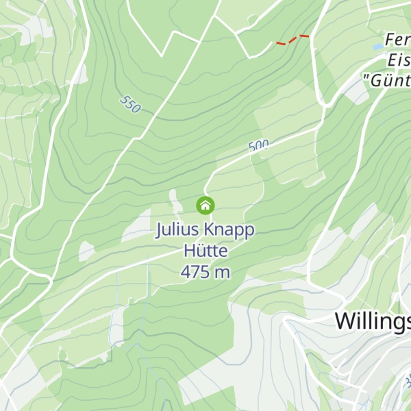Map of Julius Knapp Hütte