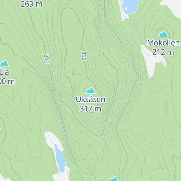 Map of Uksåsen