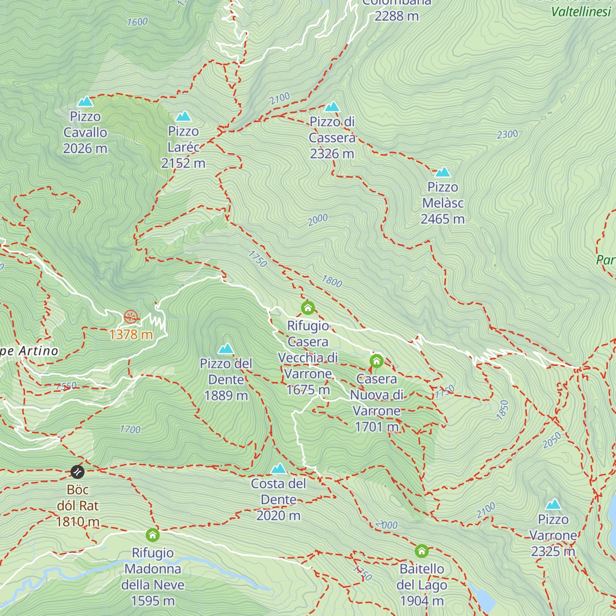 Rifugio Casera Vecchia di Varrone map