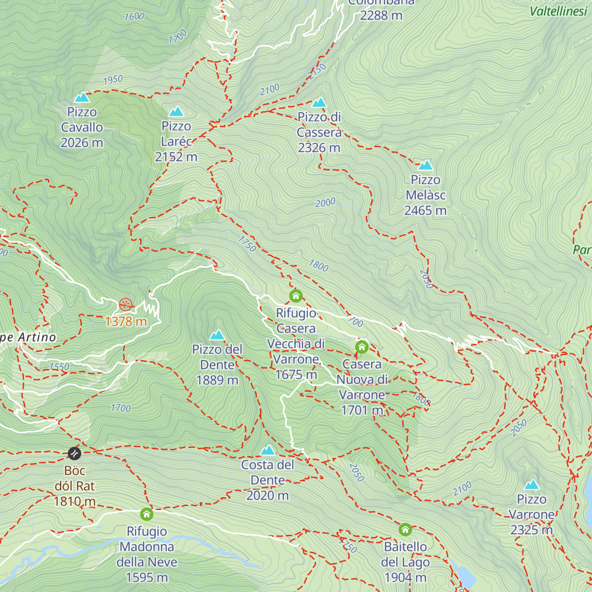Rifugio Casera Vecchia di Varrone map