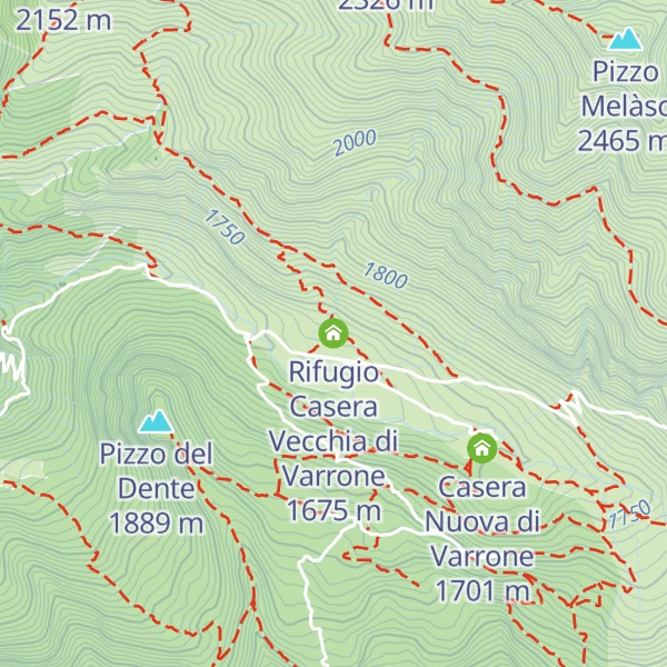 Map of Rifugio Casera Vecchia di Varrone