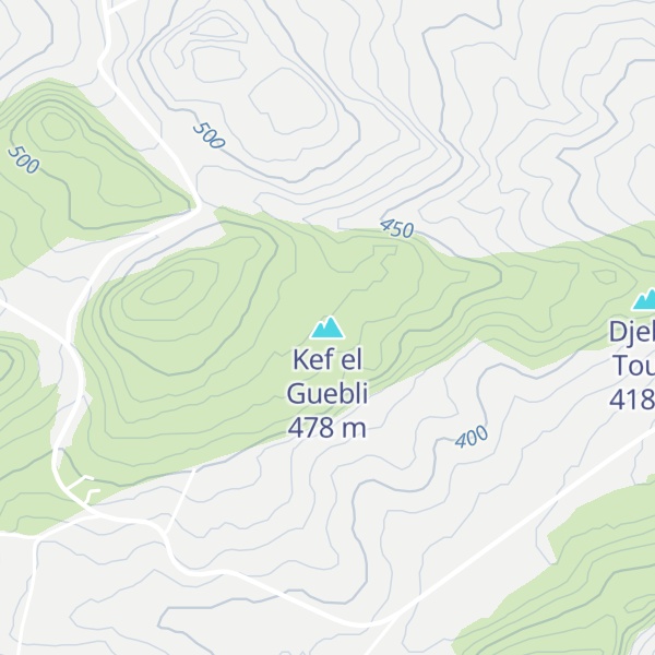 Map of Kef el Guebli