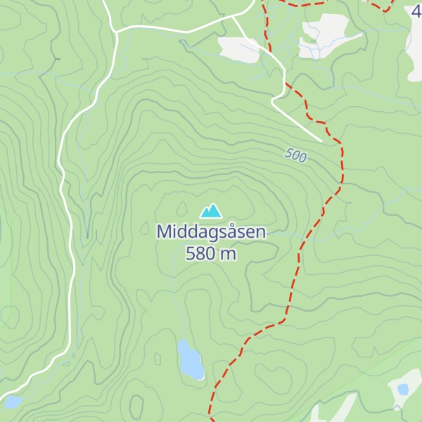 Map of Middagsåsen