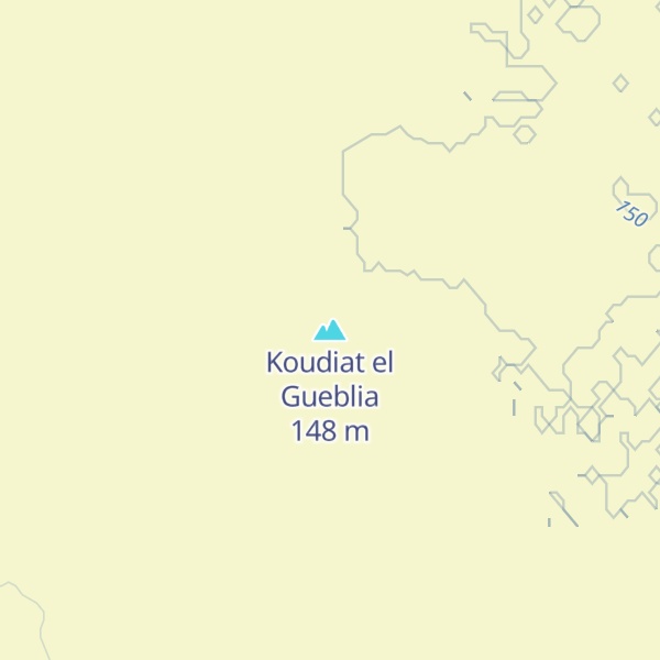 Map of Koudiat el Gueblia