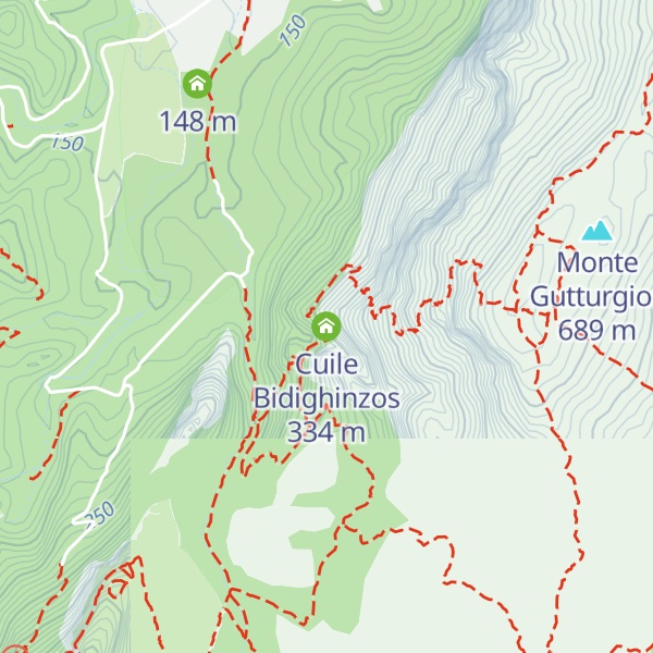 Map of Cuile Bidighinzos