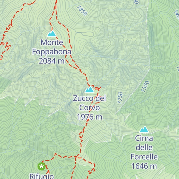 Map of Zucco del Corvo