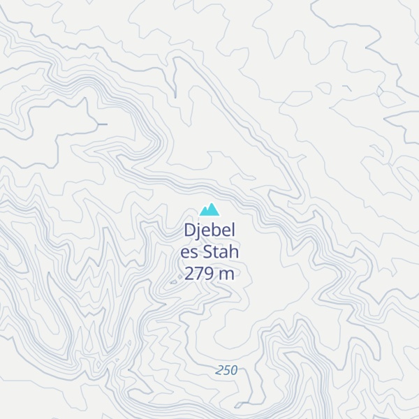 Map of Djebel es Stah