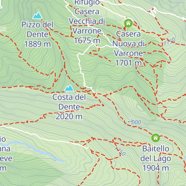 Map of Rifugio Santa Rita