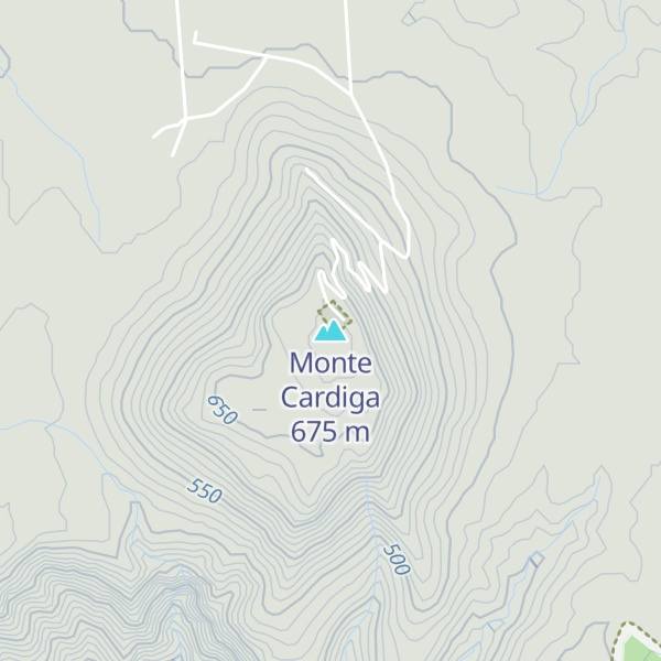 Map of Monte Cardiga