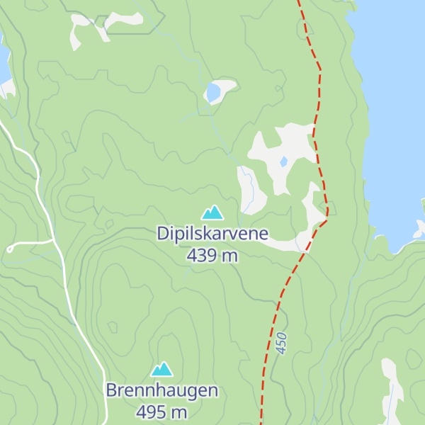 Map of Dipilskarvene