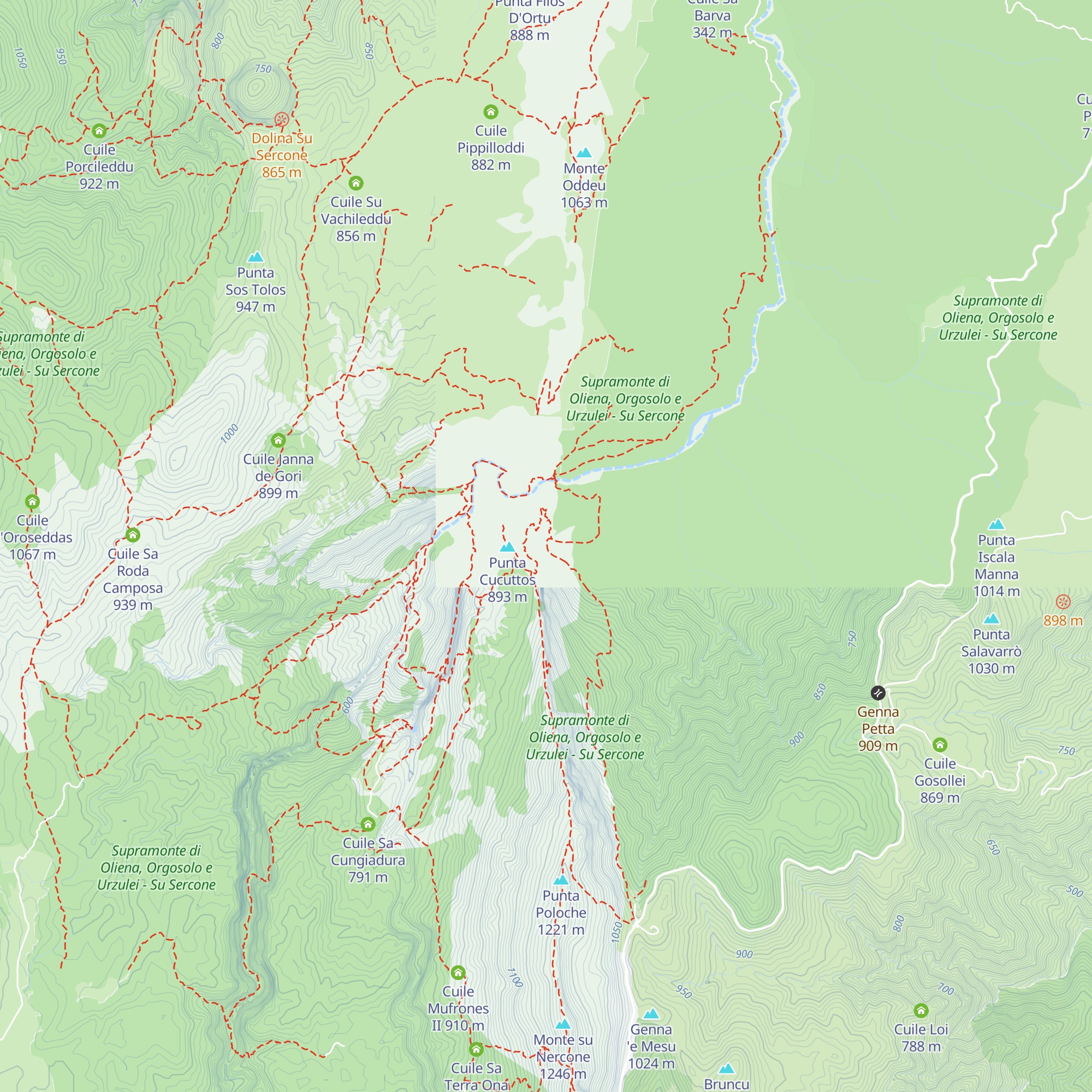 Cuile Or Seddas map