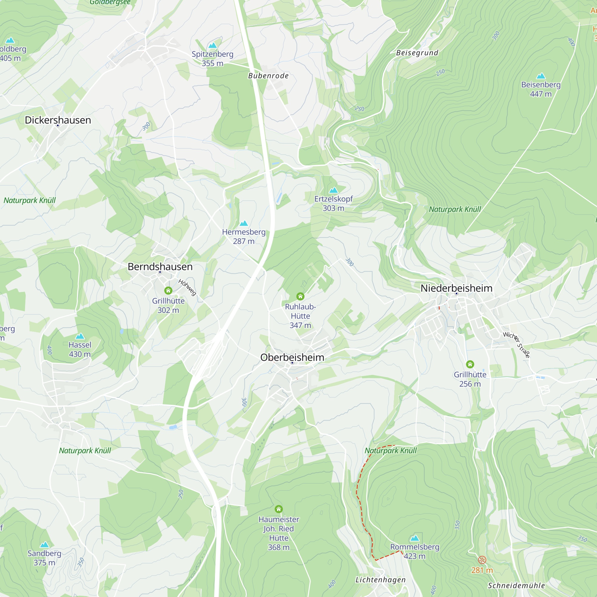 Knüllwaldhütte map