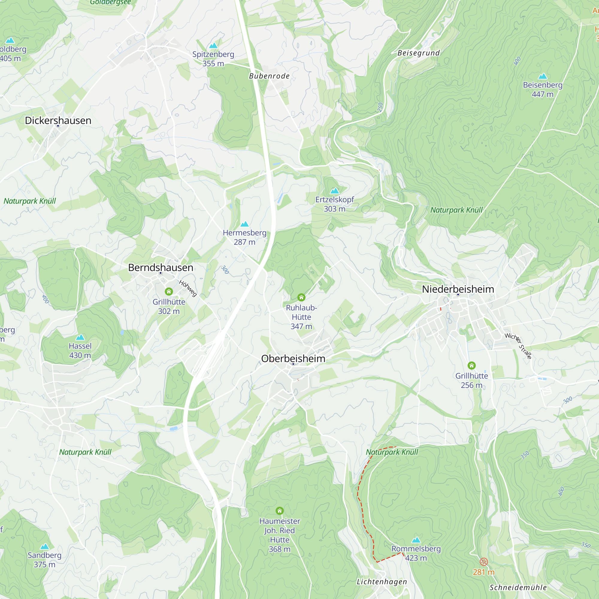Knüllwaldhütte map
