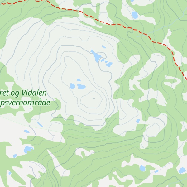Map of Veslefjell