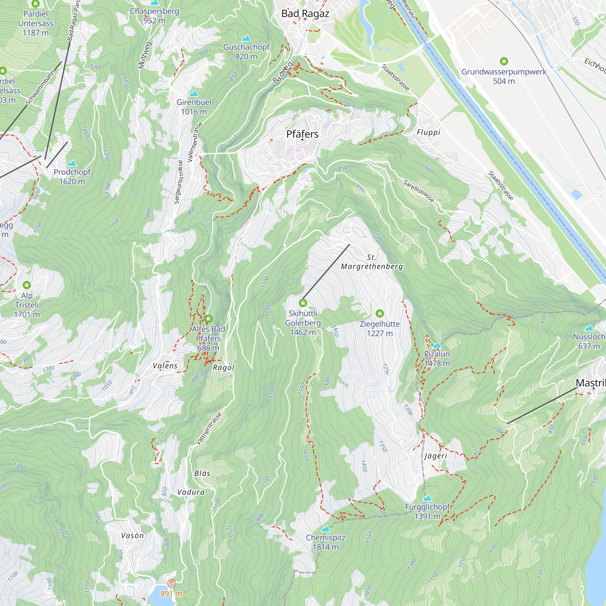 Skihüttli Golerberg map