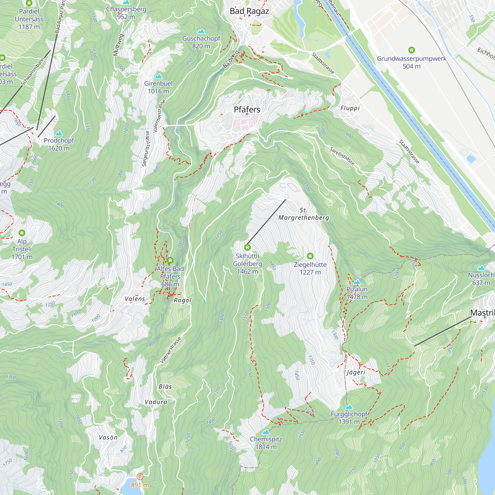 Skihüttli Golerberg map