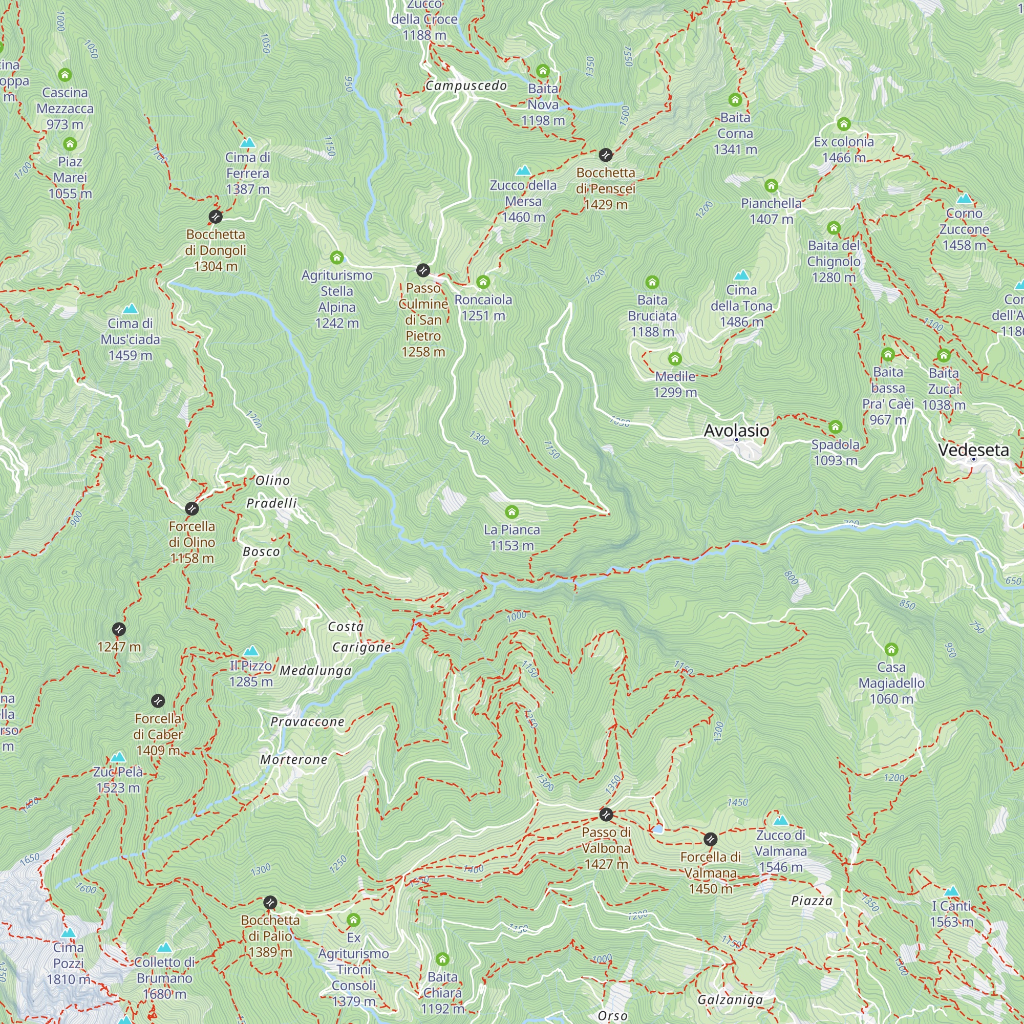 La Pianca map