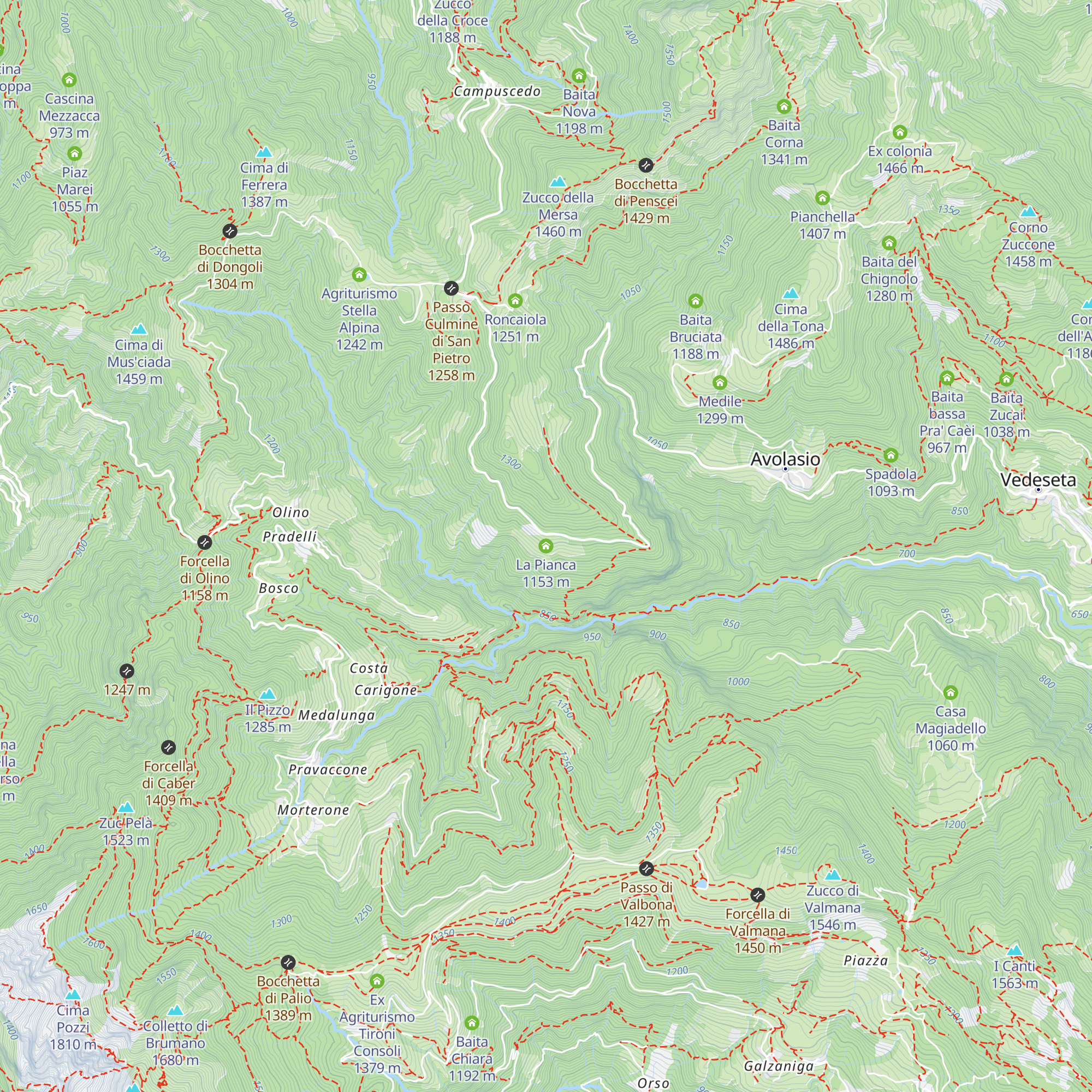 La Pianca map