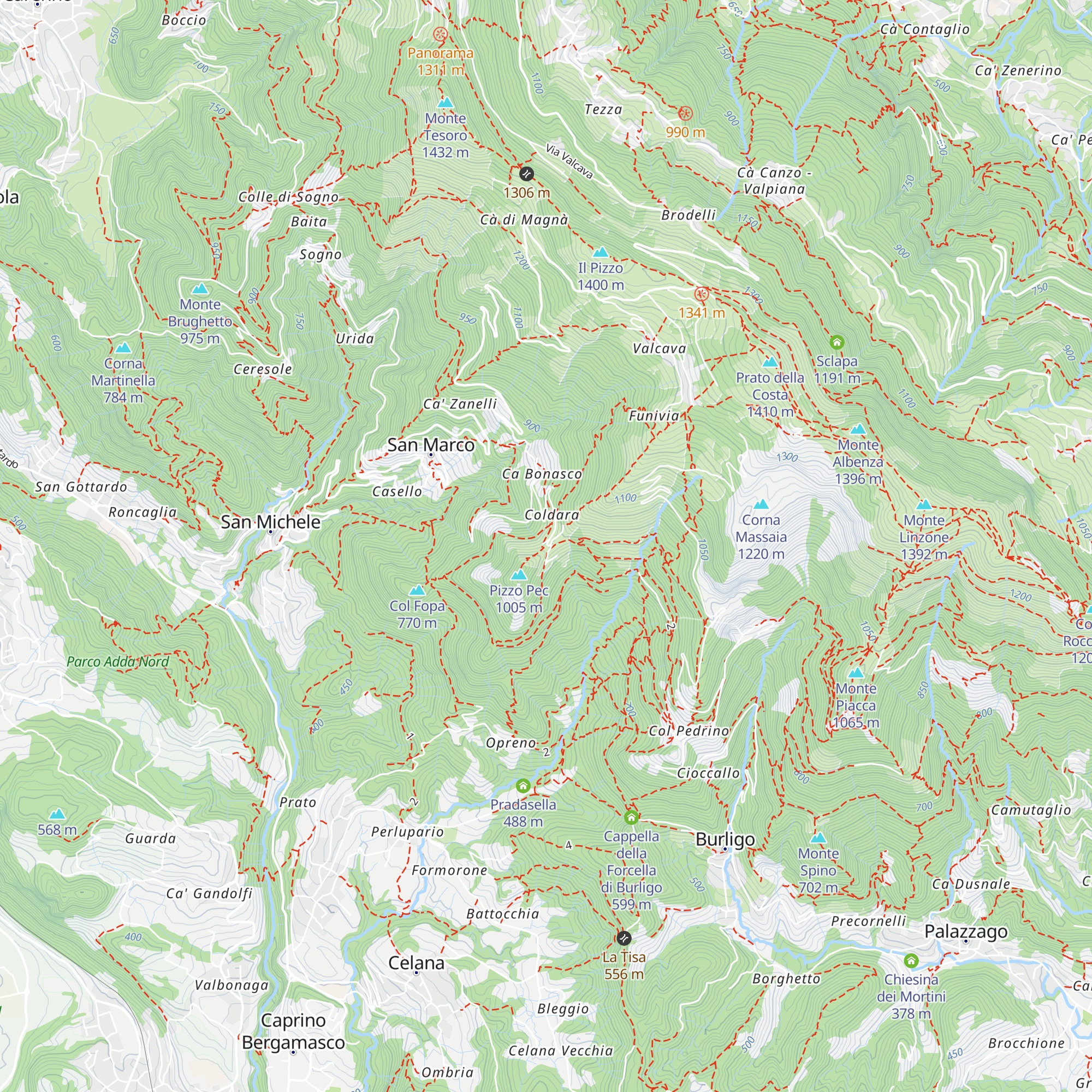 Agriturismo Costa del Coldara map