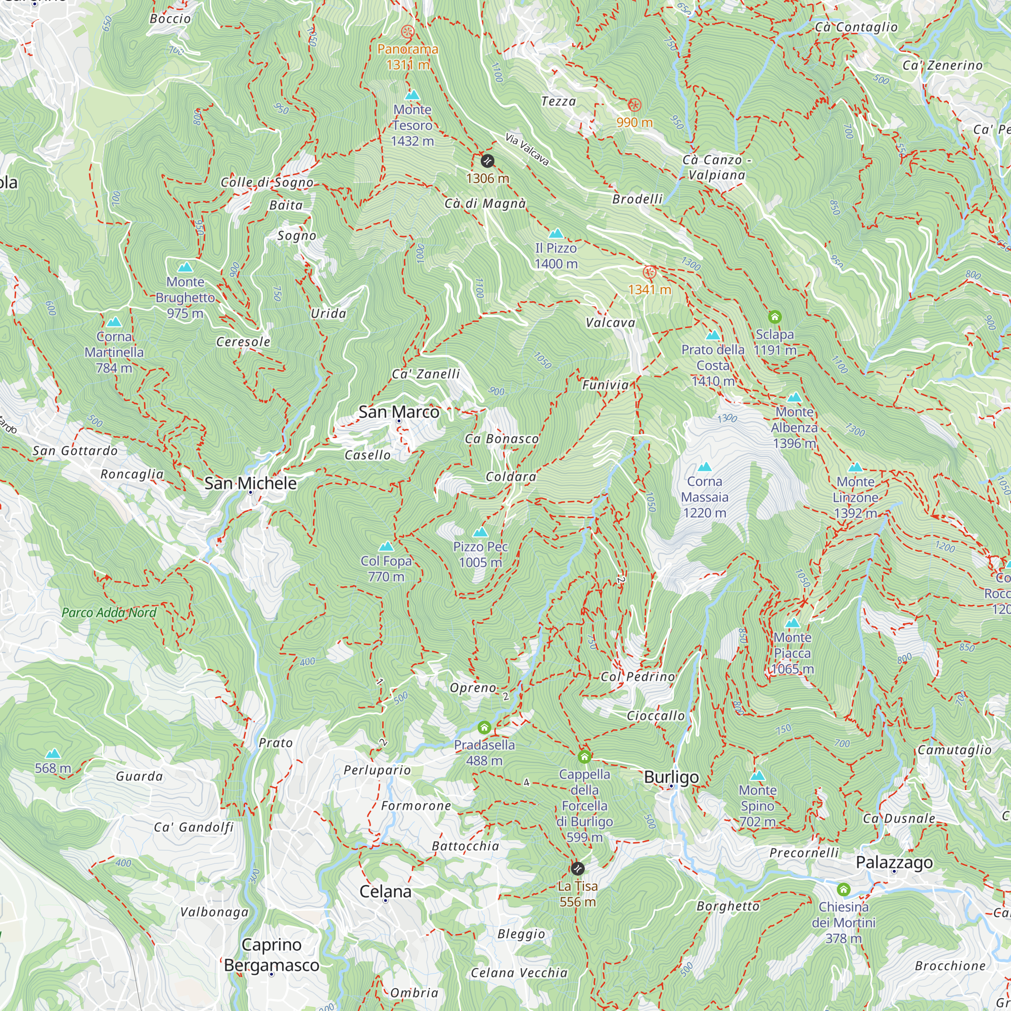 Agriturismo Costa del Coldara map
