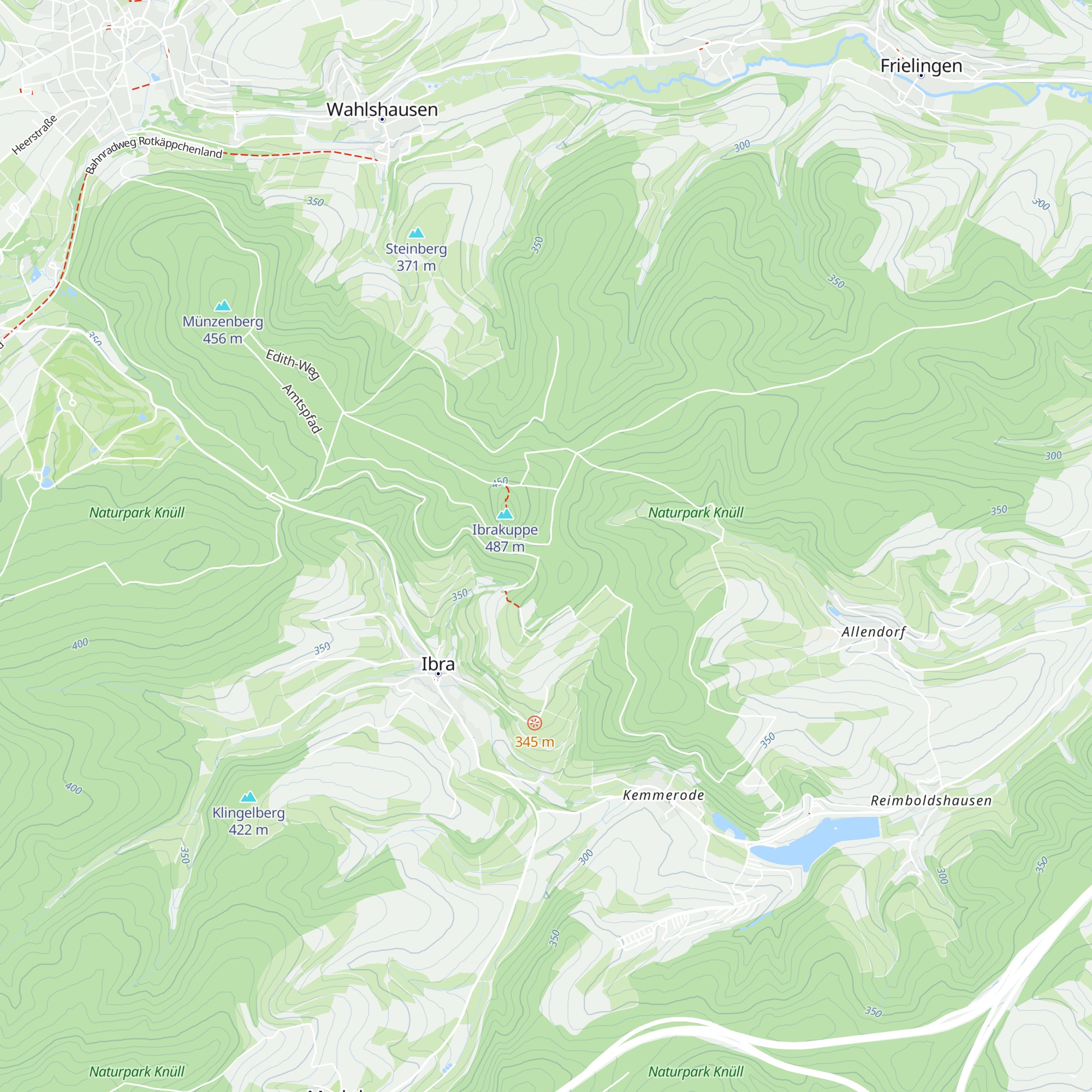 Frieda-Hütte map