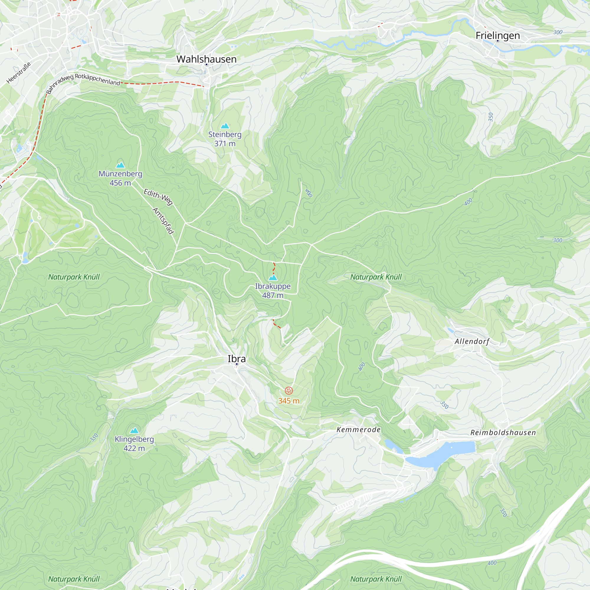 Frieda-Hütte map