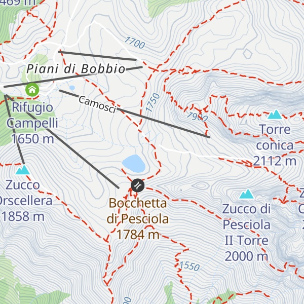 Map of Rifugio Lecco
