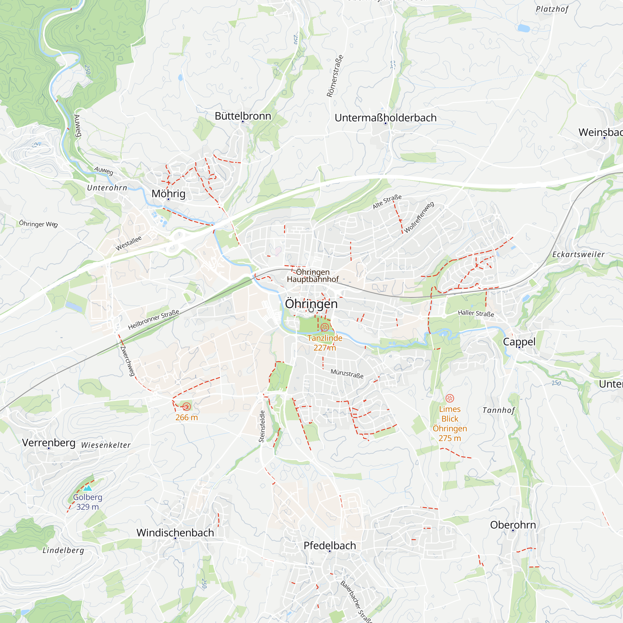 Stadt Tourismus Öhringen map