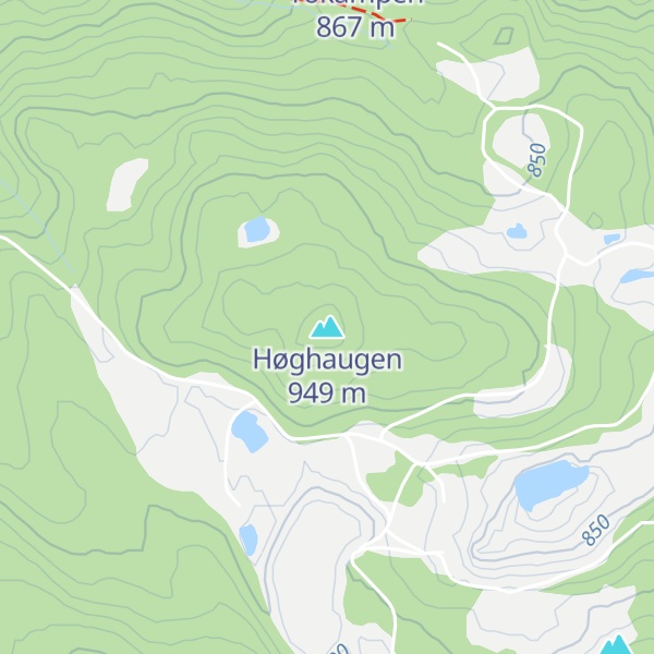 Map of Høghaugen