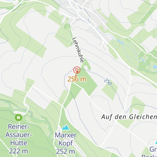 Map of Fritz Hesse Hütte des Vereins Hassia Gottsbühren 1904