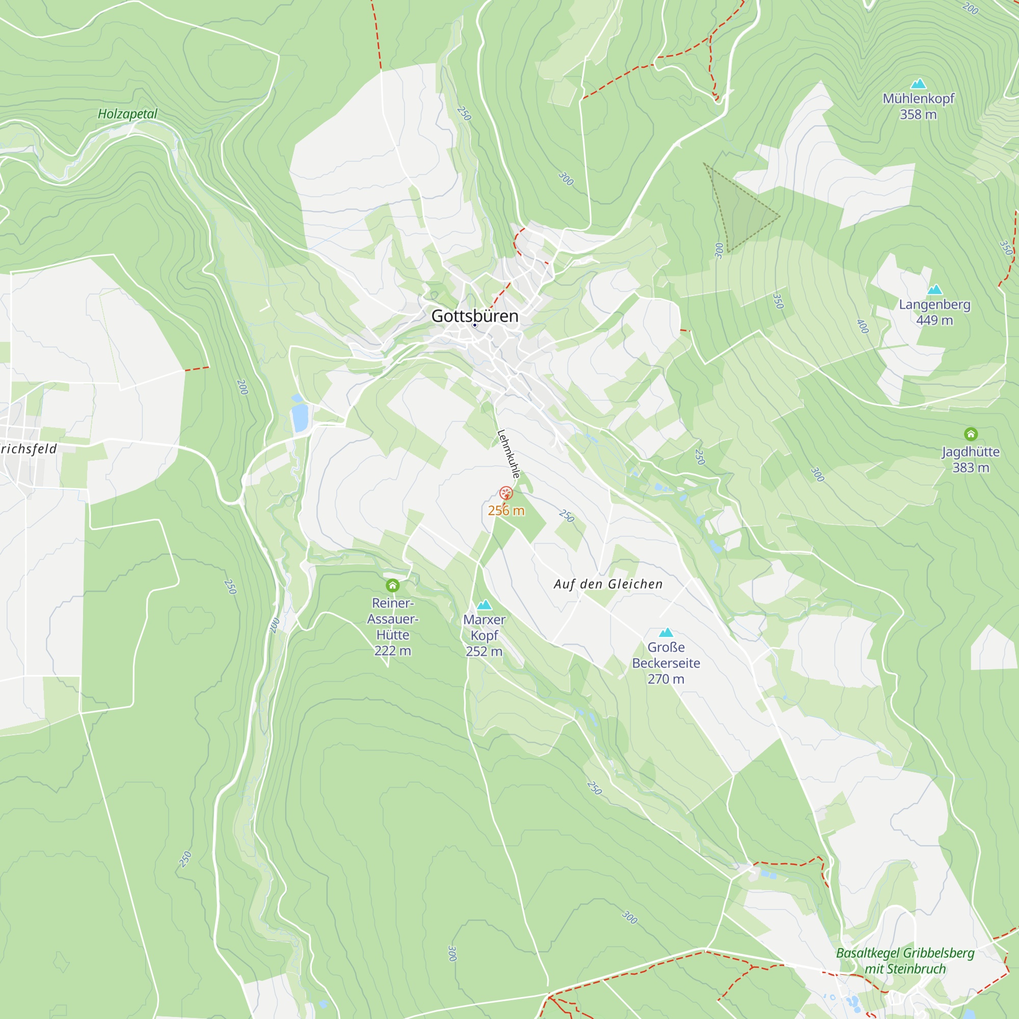 Fritz Hesse Hütte des Vereins Hassia Gottsbühren 1904 map